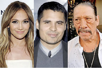 SELECCIN. Jennifer Lopez, Michael Pea y Danny Trejo, latinos destacados en la industria del cine.