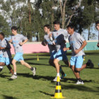 El primer entrenamiento oficial de la U se realiz ayer, en el complejo deportivo El Bosquecillo de Fancesa.