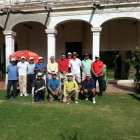 Algunos de los participantes del certamen local de golf.