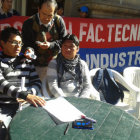 DENUNCIA. Un grupo de dirigentes universitarios ofreci ayer una conferencia en la Plaza.