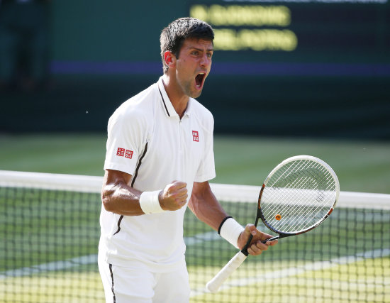 La final de Wimbledon la jugarn el serbio Novak Djokovic (arriba) y el britnico Andy Murray (abajo).