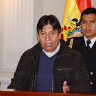 CANCILLER. David Choquehuanca cont ayer lo sucedido con el avin presidencial en el Canal 7.