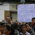 MICROEMPRESARIOS. El sector realiz marchas de protesta contra Impuestos Nacionales.