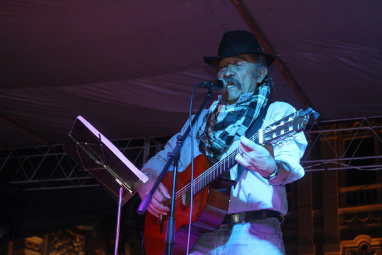 HOMENAJE. El concierto de Luis Rico en homenaje a Juana Azurduy, el pasado mes de mayo.