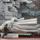 SMBOLO. La estatua del navegante genovs es considerada un emblema de la capital.