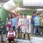 Una escena del partido jugado anoche, en la primera final de la mxima categora del baloncesto local.