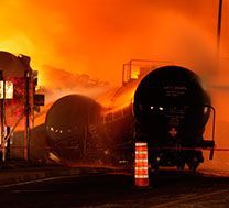 TRAGEDIA. Tren llevaba petrleo.