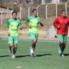 La prctica de ayer del equipo docto, en la cancha de Garcilazo.