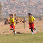 Los jugadores de Wilstermann se entrenan en su complejo.