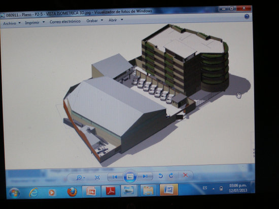 PROYECTO. La maqueta de la infraestructura fue presentada en la Polica.