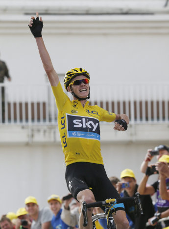 Chris Froome es el líder del Tour de Francia, tras salir victorioso ayer de la etapa de la montaña.