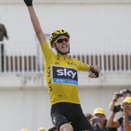 Chris Froome es el lder del Tour de Francia, tras salir victorioso ayer de la etapa de la montaa.