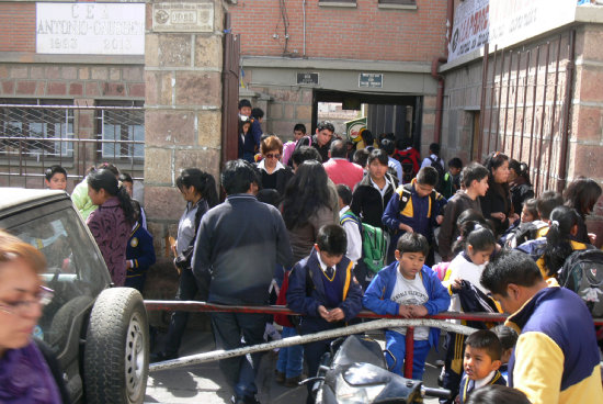 RETORNO. Los escolares estn en clases.