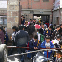 RETORNO. Los escolares estn en clases.