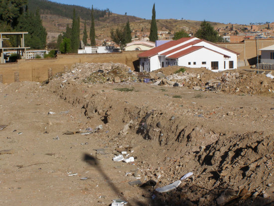 TERRENO. Vecinos quieren una cancha.