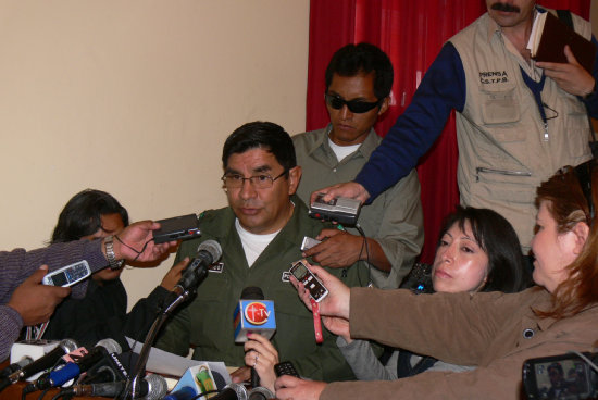 INFORME. Coronel Oscar Camacho.