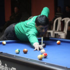 El cruceo Miguel Brito durante la partida por el ttulo de Pool Bola 8.