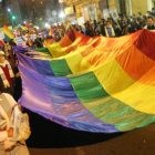 Presencia. Una de las manifestaciones de la comunidad LGBT en La Paz