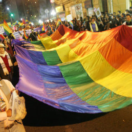 Presencia. Una de las manifestaciones de la comunidad LGBT en La Paz