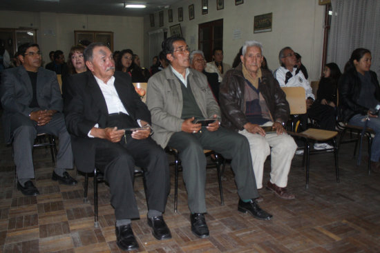 Rengel (i), Serrano y Arancibia estuvieron presentes en el acto de ayer.