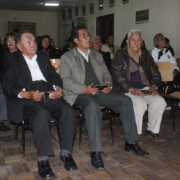 Rengel (i), Serrano y Arancibia estuvieron presentes en el acto de ayer.