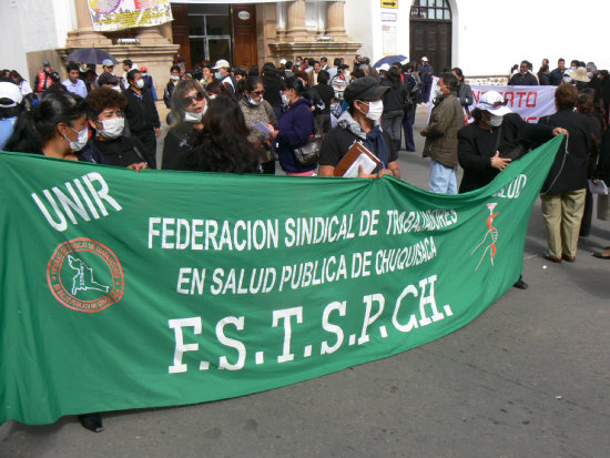 PROTESTA. Los trabajadores amenazan con iniciar movilizaciones a partir de maana.