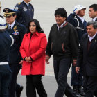 Viaje. El presidente Evo Morales.