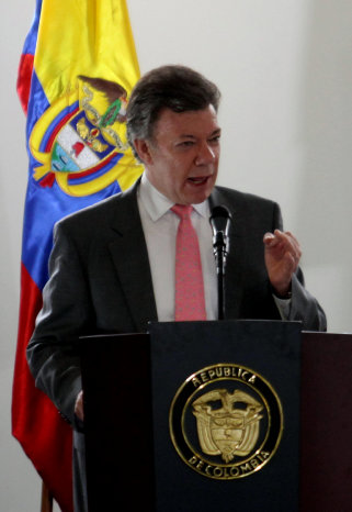 CONDENA. Juan Manuel Santos dijo que la actitud de las FARC pone en riesgo la paz.