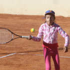 La tenista Yara Rendn en el inicio del Campeonato Departamental.