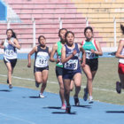 La capitalina Ibeth Quevedo (d) durante la competencia en Potos.