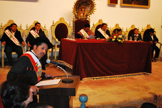 FESTEJO. La sesin de honor de la Asamblea en 2012 en la Casa de la Libertad.