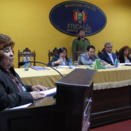 ACTO. El Defensor del Pueblo present su informe en la Fiscala General del Estado.