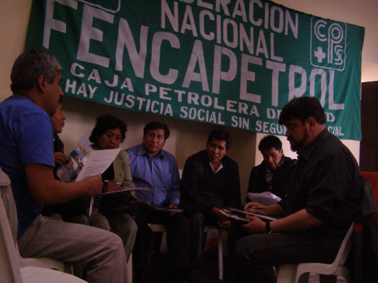 CONGRESO. Trabajadores de Caja de Salud.