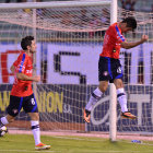 Rodrigo Ramallo (d) abri la ruta del triunfo para el cuadro aviador, frente al equipo juvenil de Real Potos.