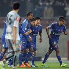 Real Potos (arriba) y Blooming cayeron en sus respectivos encuentros de la Copa Sudamericana, anoche.