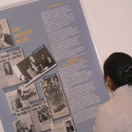 EXPOSICIÃN. En la imagen se detallan aspectos del periodo de gobierno de RenÃ© Barrientos.