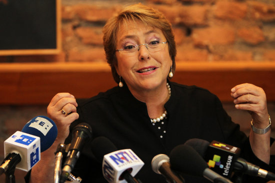 CANDIDATA. Michelle Bachelet aspira a la presidencia de la Repblica de Chile.