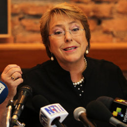 CANDIDATA. Michelle Bachelet aspira a la presidencia de la Repblica de Chile.