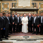 El Papa Francisco recibi ayer, a la seleccin argentina.