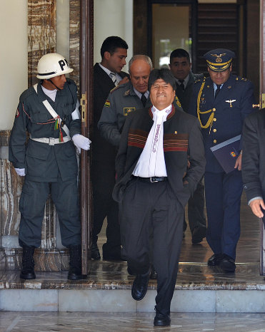 PRESIDENTE. Evo Morales Ayma.