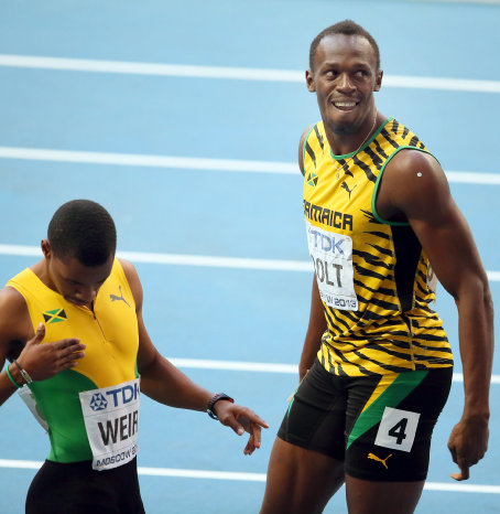 Usain Bolt sum ayer con comodidad su segunda medalla de oro en Mosc.