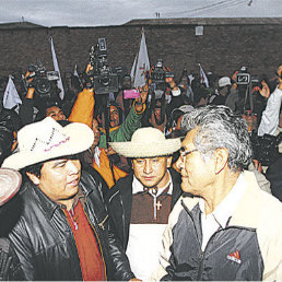 PROCESADOS. Fernando Vargas, Pedro Nuni y Adolfo Chvez.