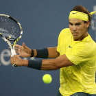 El espaol Rafael Nadal durante el partido final frente a John Isner.