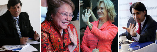 POLTICA. Michelle Bachelet y Evelyn Matthei, aspirantes a la Presidencia chilena.