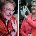 POLTICA. Michelle Bachelet y Evelyn Matthei, aspirantes a la Presidencia chilena.