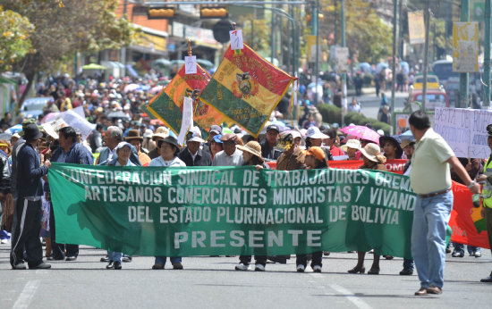 MARCHA. Los gremiales pretenden salir nuevamente a las calles.