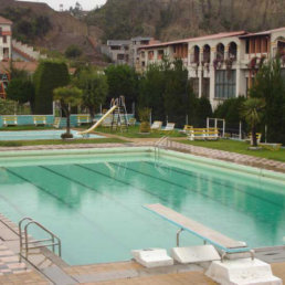 Parte de la sede del club paceo en la zona de Achumani de La Paz.