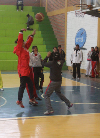 La seleccin chuquisaquea en uno de sus ltimos entrenamientos para el Campeonato Nacional.