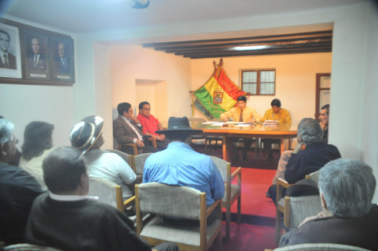 ASAMBLEA. El ltimo encuentro de la chuquisaqueidad se produjo el ao pasado, por la disputa de las regalas del campo Margarita.