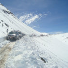 Caminos. La nieve cort el acceso a muchas comunidades en el altiplano de Bolivia.